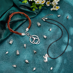 11 Styles Tibetan Style Cord Ends&nbsp;FIND-PH0028-87