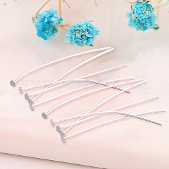 40Pcs 925 Sterling Silver Flat Head Pins&nbsp;STER-SC0001-08