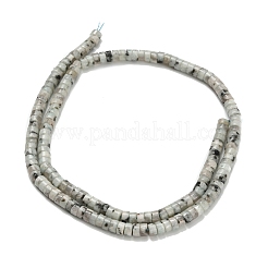 Natural Sesame Jasper/Kiwi Jasper Beads Strands&nbsp;G-Z110-A04-2x4mm
