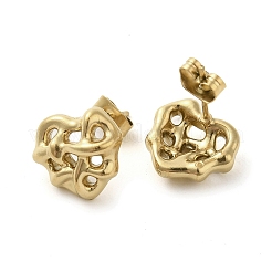 Ion Plating(IP) 304 Stainless Steel Studs Earrings&nbsp;EJEW-K277-02G