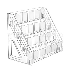 4-Tier 20-Grid Acrylic Card Display Riser Stands&nbsp;ODIS-WH0030-339B