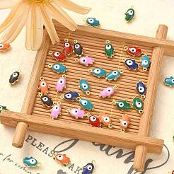 50Pcs Brass Enamel Pendants&nbsp;ENAM-CJ0003-92