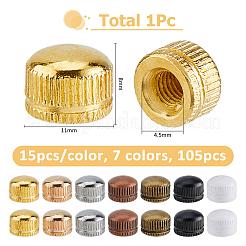 105Pcs 7 Colors Iron Cap Nut&nbsp;IFIN-FH0001-92A