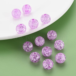 Transparent Crackle Acrylic Beads&nbsp;MACR-S373-66A-N06