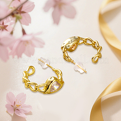 2 Pairs 2 Colors Alloy Rhinestone Stud Earrings&nbsp;EJEW-HY0001-60