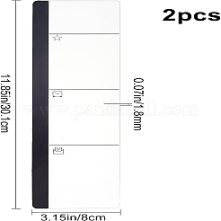 2Pcs 2 Style Acrylic Adhesive Multi Memo Board&nbsp;AJEW-GF0003-72