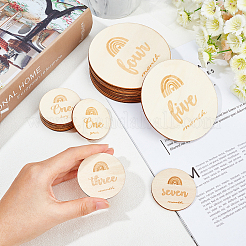 2 Sets 2 Styles Basswood Milestone Cards&nbsp;WOOD-GA0001-20