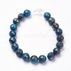 Natural Pyrite Beads Strands&nbsp;G-K181-K02