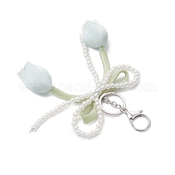 2Pcs 2 Colors Cloth Double-head Tulip Pendant Keychains&nbsp;KEYC-JKC01422