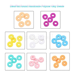 1120Pcs 8 Colors Handmade Polymer Clay Beads&nbsp;CLAY-YW0001-14A