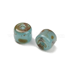 Picasso Glass Cylinder Seed Beads&nbsp;GLAA-C044-01D
