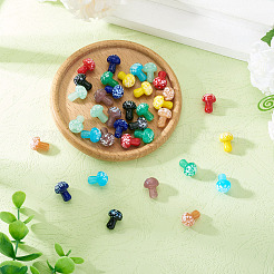 36Pcs 9 Colors Handmade Lampwork Beads&nbsp;LAMP-TA0001-55
