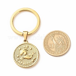 304 Stainless Steel Pendants Keychain&nbsp;KEYC-JKC00314-06