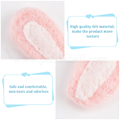 12Pcs 2 Colors Felt Rabbit Ear Ornament Accessories&nbsp;FIND-FG0002-31