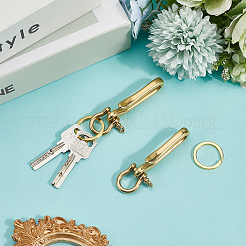 Tibetan Style 2Pcs Brass Hook Clasps&nbsp;FIND-SC0016-54