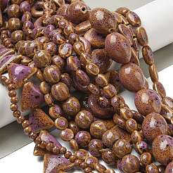 Handmade Porcelain Beads Strands&nbsp;PORC-B002-19G
