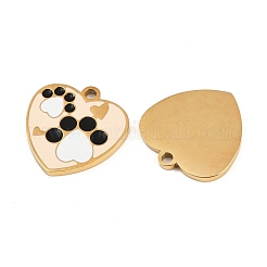 304 Stainless Steel Enamel Pendants&nbsp;STAS-C137-01G-G