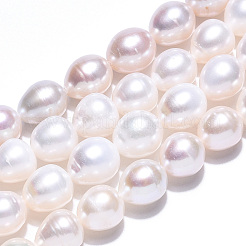 Natural Cultured Freshwater Pearl Beads Strands&nbsp;PEAR-N012-09D