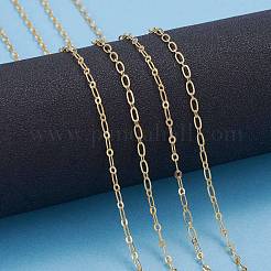 3.28 Feet Brass Figaro Chains&nbsp;X-CHC-G005-15G