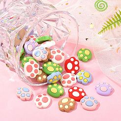 40Pcs Opaque Resin Cabochons&nbsp;RESI-CJ0002-61