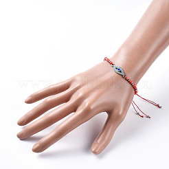 Adjustable Nylon Thread Braided Bead Bracelets&nbsp;BJEW-JB05157-02