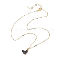 Alloy Enamel Heart Pendants Necklaces&nbsp;NJEW-JN04772-02