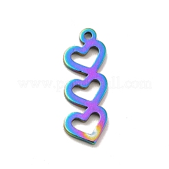 Ion Plating(IP) 201 Stainless Steel Pendants&nbsp;STAS-I197-016M