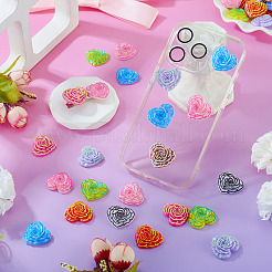100Pcs Printed Opaque Resin Cabochons&nbsp;CRES-TA0001-71
