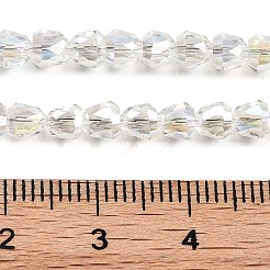 Electroplate Glass Beads Strands&nbsp;EGLA-D030-T4mm-B02