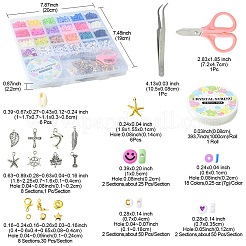 DIY Heishi Surfer Bracelet Making Kit&nbsp;DIY-YW0007-43