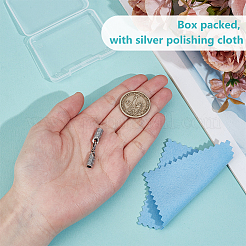 925 Sterling Silver Cord Ends&nbsp;STER-BC0003-27AS