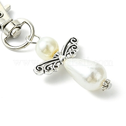 Angel ABS Plastic Imitation Pearl Pendant Decorations&nbsp;HJEW-JM01359-02