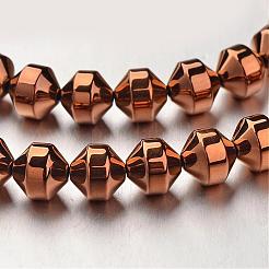 Electroplate Non-magnetic Synthetic Hematite Bead Strands&nbsp;G-F300-31A