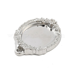 Rack Plating Alloy Pendant Cabochon Settings&nbsp;FIND-Z054-15P