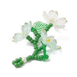 Acrylic Flower Pendants&nbsp;PALLOY-TA00252-02