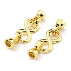 Rack Plating Eco-Friendly Brass Fold Over Clasps&nbsp;KK-F856-04B-G