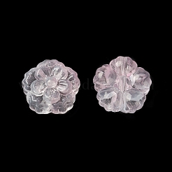Spray Painted Transparent Glass Beads&nbsp;GLAA-D006-18