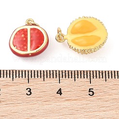 Rack Plating Brass Enamel Pendants&nbsp;KK-G507-04A-G