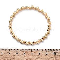 Brass Micro Pave Cubic Zirconia Cuff Bangles for Women&nbsp;BJEW-F482-13G