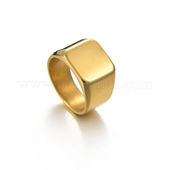 Square 304 Stainless Steel Finger Rings&nbsp;WGB1DFB-30