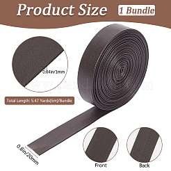 5M Folding PU Leather Flat Cord&nbsp;OCOR-WH20012-14D-01