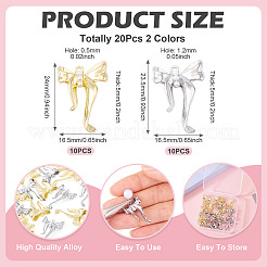 20Pcs 2 Colors Alloy Pendants&nbsp;FIND-TA0008-04