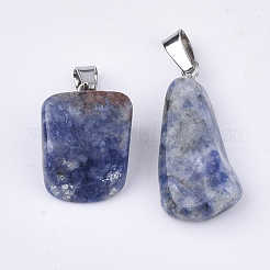 Natural Blue Spot Stone Pendants&nbsp;G-Q996-26