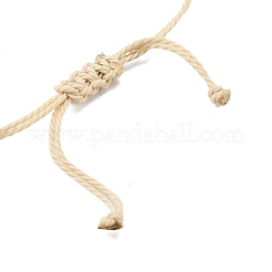 Natural Shell & Synthetic Turquoise Braided Bead Bracelets&nbsp;LS-BJEW-Z075-01