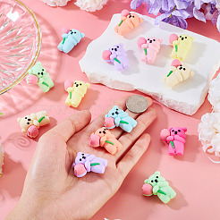 16Pcs 8 Colors Silicone Beads&nbsp;SIL-TA0003-16
