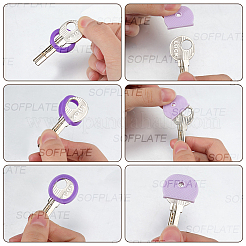 DIY Plastic Key Sleeve Pendant Keychain Making Kits&nbsp;DIY-SP0002-52