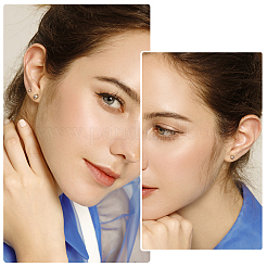 201 Stainless Steel Ball Stud Earrings&nbsp;STAS-UN0019-07P