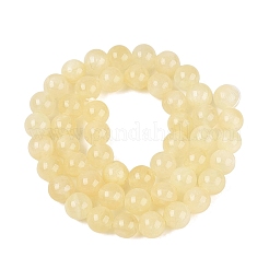 Natural Golden Silk Jade Beads Strands&nbsp;G-N369-01B-01