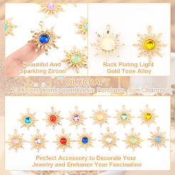 26Pcs 13 Colors Transparent Resin Pendants&nbsp;FIND-OC0002-72