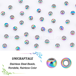 100Pcs 304 Stainless Steel Beads&nbsp;STAS-UN0040-20B